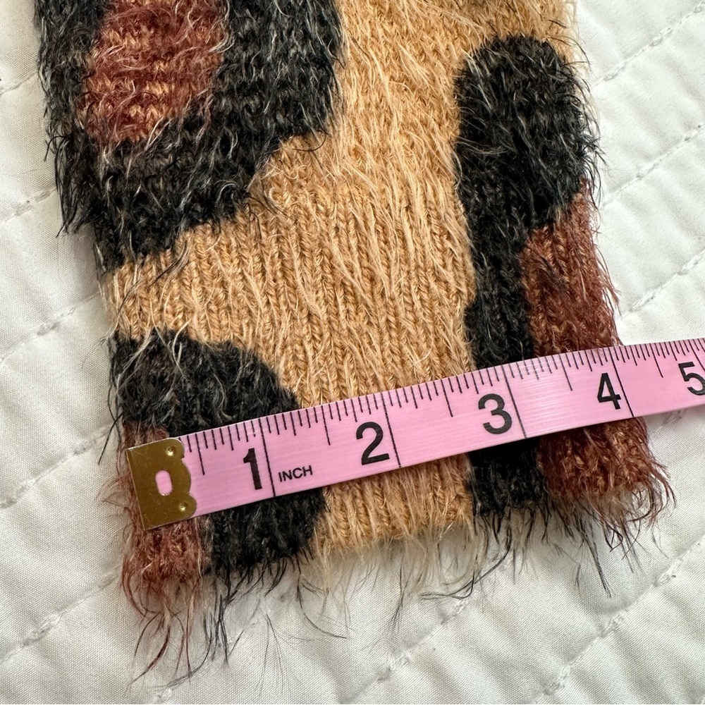 Show Me Your MuMu Women’s Fatima Turtleneck Sweater Cheetah Fever Knit Size XS - Picture 10 of 16